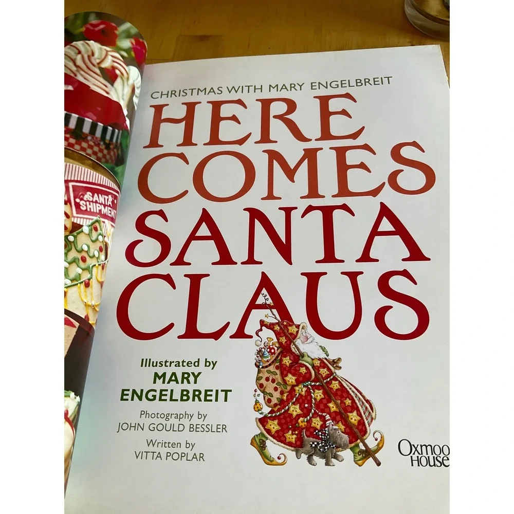 Mary Engelbreit Here Comes Santa Claus Christmas Holiday Craft Recipe Book 2002